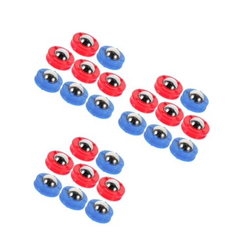 Supvox 24 Stck Teiliges Shuffleboard mit Roten und Blauen Gleitenden Spielkugeln Robuste und Langlebige Tischspielzubehör für Familien Farbintensive Kugeln für Einfaches Unterscheiden von Supvox