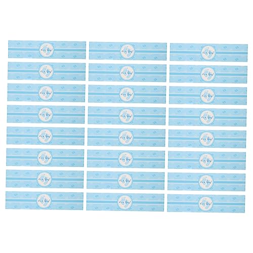 Supvox 24 Stück Geschlecht Enthüllen Aufkleber Babyparty-dekorationsflasche Wasserflaschenetiketten Für Babypartys Partydekorationen Partygeschenke Blue Plastik von Supvox