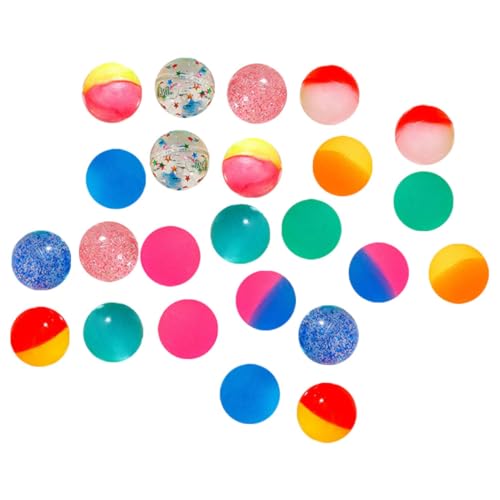 Supvox 24 Stück Hüpfender Ball Farbige Hüpfbälle Tragbare Hüpfspielzeuge Hüpfbälle Aus Verkaufsautomaten Hüpfbälle Partygeschenke Hüpfbälle Party Gefälligkeiten Plastik von Supvox