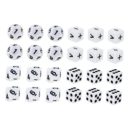 Supvox 24 Stück Mathe-würfel Mathematisch Massenspielzeug Für Mathespiele Für Brettspiel Punktwürfel-Requisiten Würfel Für Pädagogisches Würfelspielzeug Acryl Weiß Supvox 24 Stück Mathe-würfel Mathematisch Massenspielzeug Für Mathespiele Für Brettspiel Punktwürfel-Requisiten Würfel Für Pädagogisches Würfelspielzeug Acryl Weiß von Supvox