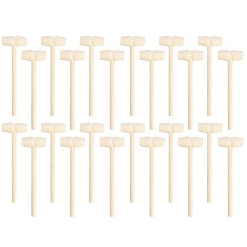 Supvox 24 Stück Mini Holzhammer DIY Massagewerkzeuge für Holzspielzeug Hand Augen Koordination und Kreativität für Jungen und Mädchen Supvox 24 Stück Mini Holzhammer DIY Massagewerkzeuge für Holzspielzeug Hand Augen Koordination und Kreativität für Jungen und Mädchen von Supvox