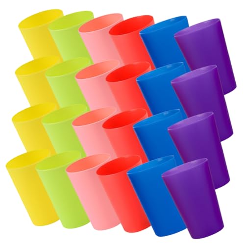Supvox 24 Stück Tassen Stapeln Stack-Cup-Spiel Spiel Zum Stapeln Von Bechern Stapelbare Babybecher Stapelspiel Stapelbecher Rennpartybecher Stapelpokalspiel Plastik von Supvox
