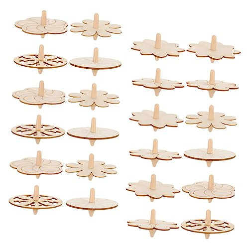 Supvox 24 Stück Teiliges DIY Holzkreisel Tragbares Lustiges Gyro für Unbemalte Handliche Verschiedenen Formen Fördert Hand Auge Koordination und Kreatives Bemalen Supvox 24 Stück Teiliges DIY Holzkreisel Tragbares Lustiges Gyro für Unbemalte Handliche Verschiedenen Formen Fördert Hand Auge Koordination und Kreatives Bemalen von Supvox