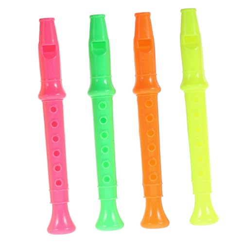 Supvox 24 Stück Teiliges Flöten Spielzeugset für Bunte Musik Instrumente mit Pfeifengeräuschen für Kreative Spielstunden und Musikalische Früherziehung Zufällige Farbe Zufällige Farbe von Supvox