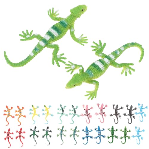 Supvox 24 Stück Teiliges Klebrige Eidechsen spielzeuge aus Strapazierfähigem PVC Realistische Tierfiguren für Kindergeburtstag Mitgebsel Lustige Dehnbare Reptilien für Partytütenfüllung Supvox 24 Stück Teiliges Klebrige Eidechsen spielzeuge aus Strapazierfähigem PVC Realistische Tierfiguren für Kindergeburtstag Mitgebsel Lustige Dehnbare Reptilien für Partytütenfüllung von Supvox