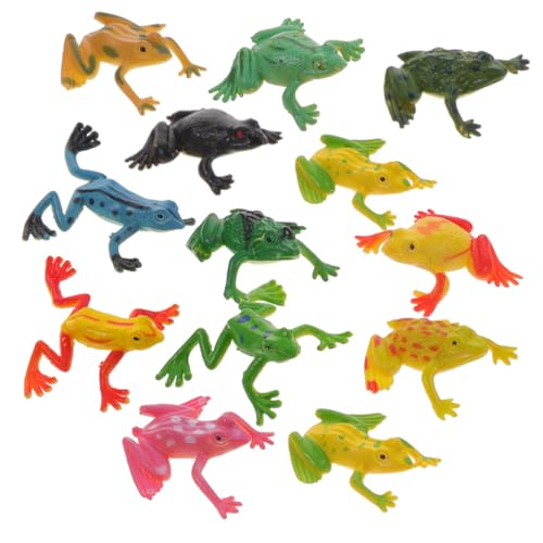 Supvox 24 Stück Teiliges Kleine Froschfiguren aus Langlebigem Material Realistische Miniatur froschornamente für Wohn Bürodekoration als oder Foto Requisite von Supvox