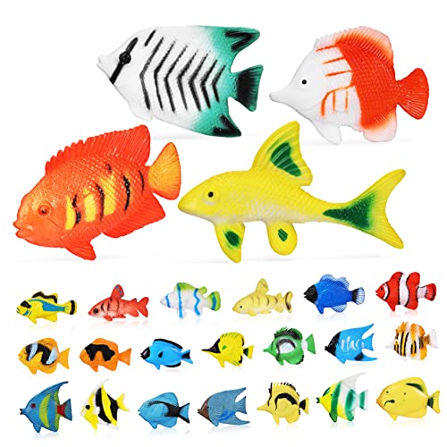 Supvox 24 Stück Teiliges Tropisches Fischspielzeug aus Langlebigem Kunststoff Realistische Fischmodelle für Pädagogisch als Bade und Lernspielzeug Verschiedene Meeresbewohner für Jungen Supvox 24 Stück Teiliges Tropisches Fischspielzeug aus Langlebigem Kunststoff Realistische Fischmodelle für Pädagogisch als Bade und Lernspielzeug Verschiedene Meeresbewohner für Jungen von Supvox