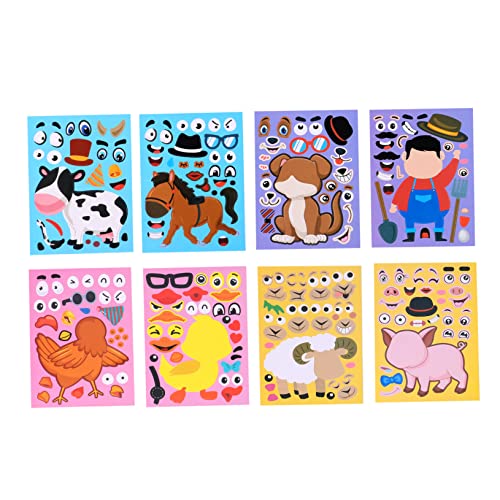 Supvox 24 Stück Tier- -Aufkleber Aufkleber Tiergesichtsaufkleber Tierischer Aufkleber Machen Sie Ihren Eigenen Aufkleber Tiergesichts-emotionsaufkleber Colorful Supvox 24 Stück Tier- -Aufkleber Aufkleber Tiergesichtsaufkleber Tierischer Aufkleber Machen Sie Ihren Eigenen Aufkleber Tiergesichts-emotionsaufkleber Colorful von Supvox