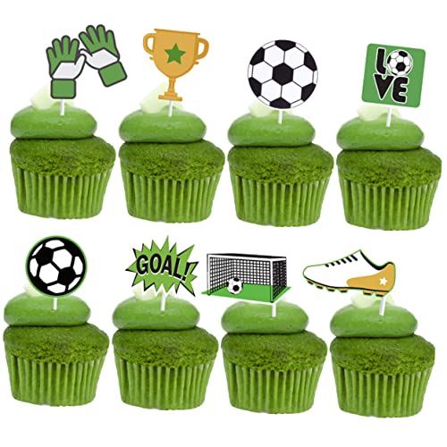 Supvox 24Stücke Fußball Party Cupcake Picks Kreative Kuchen Deko Für Fußballfeiern Tortenaufsätze Für Desserts Für Geburtstagsfeiern Und Events Supvox 24Stücke Fußball Party Cupcake Picks Kreative Kuchen Deko Für Fußballfeiern Tortenaufsätze Für Desserts Für Geburtstagsfeiern Und Events von Supvox