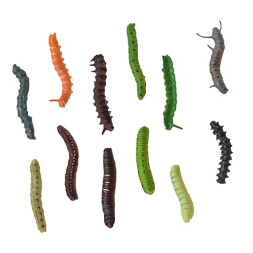Supvox 24Stücke Robustes Teiliges Caterpillar Figurenspielzeug Simulation Modell Für Gartenlandschaft Für Halloween Streiche Und Sammlerstücke von Supvox