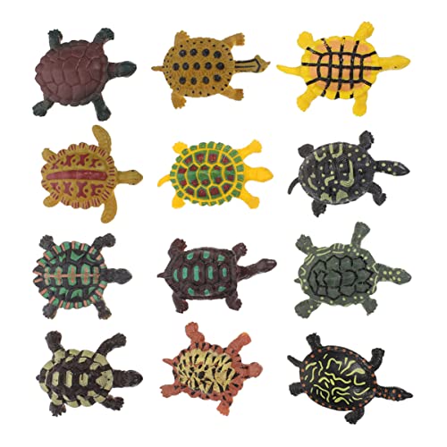 Supvox 24stücke Schildkröten Organismen Für Aquarien Pädagogisches Spielzeug Dekoration Für Kinderzimmer Und Aquarienlandschaften von Supvox
