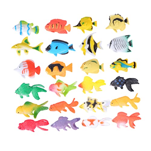 Supvox 24Stücke Teiliges Fischspielzeug Künstliche Meeresbewohner für Lernspielzeug für Partys und Bildungszwecke Tropische Fische Goldfische Supvox 24Stücke Teiliges Fischspielzeug Künstliche Meeresbewohner für Lernspielzeug für Partys und Bildungszwecke Tropische Fische Goldfische von Supvox