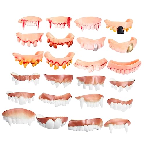 Supvox 24Stücke Teiliges Halloween Zahnersatz Lustige Prothesen für Cosplay und Halloween Partys Gruselige Requisiten für Scherzartikel und Verkleidung alle Altersgruppen Supvox 24Stücke Teiliges Halloween Zahnersatz Lustige Prothesen für Cosplay und Halloween Partys Gruselige Requisiten für Scherzartikel und Verkleidung alle Altersgruppen von Supvox