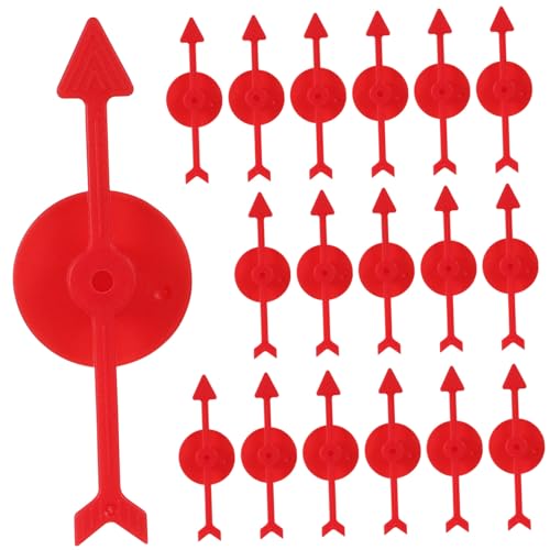 Supvox 25 Stück Rotierendes Brettspielzubehör Pfeilspinner für den Unterricht Tischplatte Spielpfeil Ersatz für Spielspinner Spiel -Ersatz Plastik von Supvox