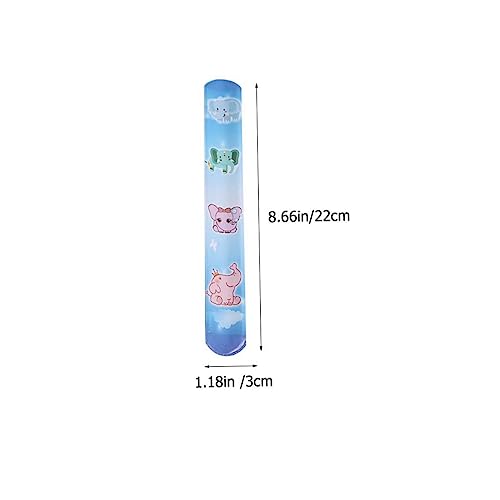 Supvox 25 Stück Teiliges Bunte Cartoon PVC Klapsarmbänder für Verstellbar Flexible Party Mitgebsel für Jungen Mädchen Geburtstagsfeier von Supvox