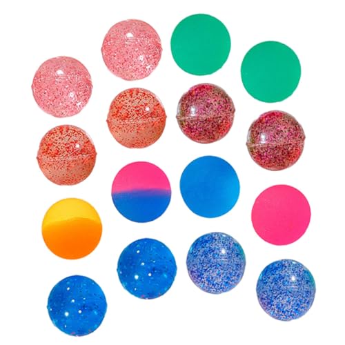 Supvox 25 Stück Teiliges Bunte Elastische Hüpfbälle Hochwertige Springbälle für Tragbares Partyspielzeug und Dekorative Bälle für Drinnen und Draußen Geeignet für Mädchen und Jungen von Supvox