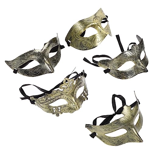 Supvox 25 Stück Vintage Halbgesichtsmaske für Frauen Plastikmasken für Halloween Karneval und Kostümpartys Retro Design für Besondere Anlässe und Nachtleben von Supvox