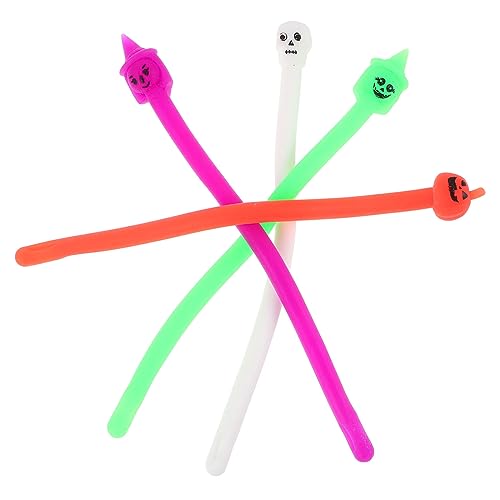 Supvox 25Stücke Halloween Decompression Stretchy Nudel Spielzeuge Für Stressabbau Mit Geistern Kürbissen Und Hexen Motiven Halloween Feiern von Supvox