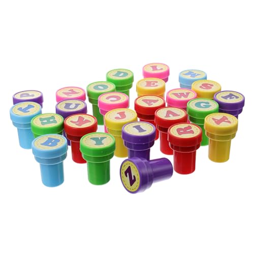 Supvox 26 Stück Teiliges Buchstaben Selbstfärbendes Stempelset für Umweltfreundliche Kunststoff Buchstabenstempel Farbige Spielzeugstempel für Partygeschenke und Zufällige Farbe Supvox 26 Stück Teiliges Buchstaben Selbstfärbendes Stempelset für Umweltfreundliche Kunststoff Buchstabenstempel Farbige Spielzeugstempel für Partygeschenke und Zufällige Farbe von Supvox