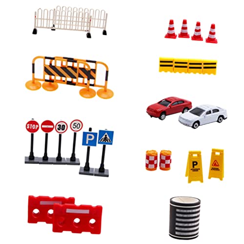 Supvox 27 Stück Teiliges Set Verkehrsschilder Miniatur Straßen und Baustellenzeichen für Lernspielzeug und Kreative Szenen Supvox 27 Stück Teiliges Set Verkehrsschilder Miniatur Straßen und Baustellenzeichen für Lernspielzeug und Kreative Szenen von Supvox