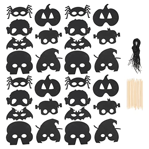 Supvox 28 Stück Diy Halloween Masken Kreative Kratzmasken für für Halloween Mehrfunktionsmasken für Partys und Dekoration Bastelset für Altersgruppen Supvox 28 Stück Diy Halloween Masken Kreative Kratzmasken für für Halloween Mehrfunktionsmasken für Partys und Dekoration Bastelset für Altersgruppen von Supvox