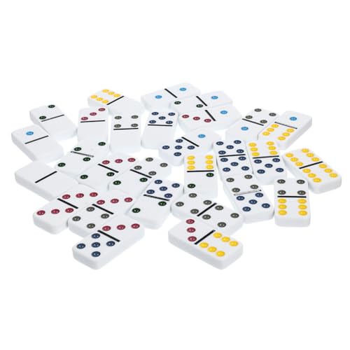 Supvox 28 Stück Domino Spielset Teilig Bunte Dominosteine aus Sicherem Material für Familienaktivitäten und Reisen Fördert Kreativität und Koordination Perfektes für Spieleliebhaber Supvox 28 Stück Domino Spielset Teilig Bunte Dominosteine aus Sicherem Material für Familienaktivitäten und Reisen Fördert Kreativität und Koordination Perfektes für Spieleliebhaber von Supvox