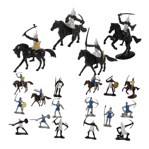 Supvox 28 Teiliges Pferdemodell Realistische Miniaturmenschen Sandtisch Miniaturmenschen Mini Soldatenfiguren Miniaturmenschenmodelle Sandtischdekore Winzige Menschen von Supvox