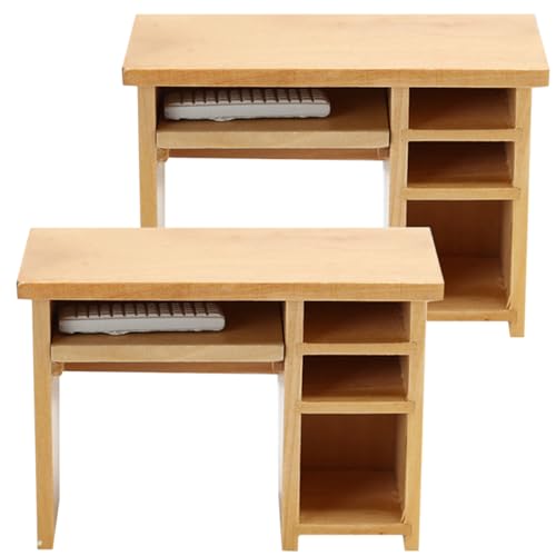 Supvox 2Sätze Computertisch Aus Holz Für Puppenhaus Teilig Und Tastatur Fördert Kreativität Und Spielspaß Puppenhauszubehör Für Kleine Supvox 2Sätze Computertisch Aus Holz Für Puppenhaus Teilig Und Tastatur Fördert Kreativität Und Spielspaß Puppenhauszubehör Für Kleine von Supvox