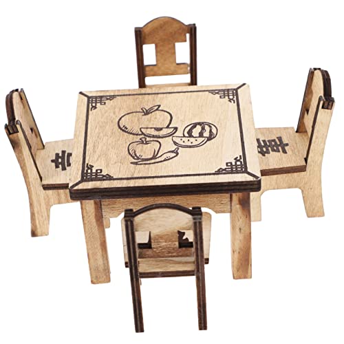 Supvox 2Sätze Holztisch Modell Teiliges Puppenhaus Möbel Für Kreative Spielwelten Für Mini Häuser Und Fantasievolles Supvox 2Sätze Holztisch Modell Teiliges Puppenhaus Möbel Für Kreative Spielwelten Für Mini Häuser Und Fantasievolles von Supvox