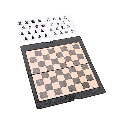 Supvox 2Satz Faltbares Schachspiel Set Tragbares Reiseschach aus Hochwertigem Material für Partys und Unterwegs Robust und Langlebig für Spaß mit Familie Supvox 2Satz Faltbares Schachspiel Set Tragbares Reiseschach aus Hochwertigem Material für Partys und Unterwegs Robust und Langlebig für Spaß mit Familie von Supvox
