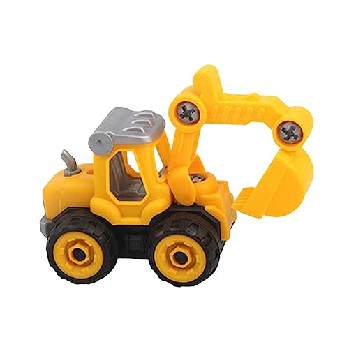 Supvox 2Stücke BAU Fahrzeugspielzeug Für Teiliges DIY Montage Mit Bagger Und Bulldozer Lernspielzeug Für Kreative Technikbegeisterte Sicheres Und Hochwertiges Kunststoffmaterial von Supvox