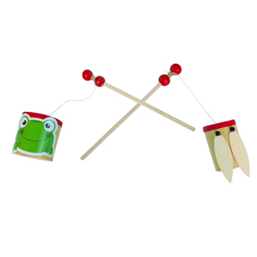 Supvox 2Stücke Bambus Lernspielzeug Für Handgeschütteltes Zikaden Geräuschspielzeug Klangerkennung Und Musikalität Für Frühe Kindliche Entwicklung von Supvox