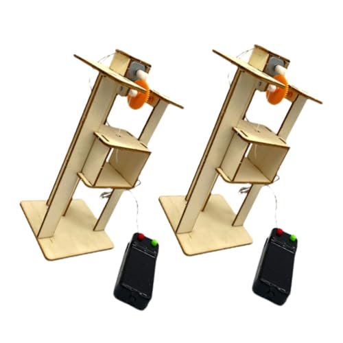 Supvox 2Stücke DIY Holz Aufzüge Bausatz Pädagogisches Lernspielzeug Für Kreatives Experimentierspielzeug Für Entwicklung Von Logischem Und Problemlösungsfähigkeiten Supvox 2Stücke DIY Holz Aufzüge Bausatz Pädagogisches Lernspielzeug Für Kreatives Experimentierspielzeug Für Entwicklung Von Logischem Und Problemlösungsfähigkeiten von Supvox
