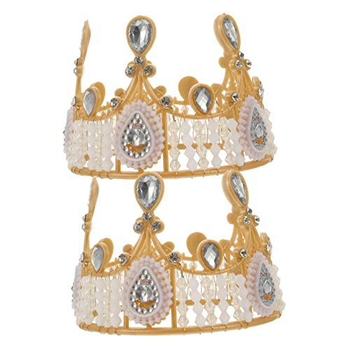 Supvox 2Stücke Geburtstagskuchenkrone Dekoration Goldene Strass Kuchen Topper Für Party Und Hochzeit Verzierung Für Desserts Und Torten Supvox 2Stücke Geburtstagskuchenkrone Dekoration Goldene Strass Kuchen Topper Für Party Und Hochzeit Verzierung Für Desserts Und Torten von Supvox
