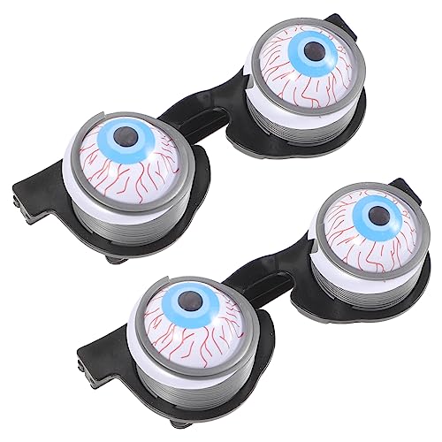 Supvox 2Stücke Gruselige Augapfelbrillen Lebensechte Frühlings Augenbrillen Für Partys Cosplay Und Dekoration Requisiten Für Scherze Und Unheimliche von Supvox