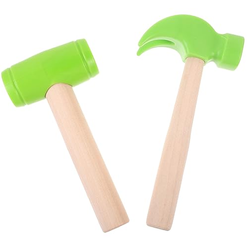 Supvox 2stücke Holzhammer Spielzeug Für Junge Mädchen Sicherheitsfreundlicher Realistischer Klopfhammer Glattem Holzgriff Pädagogisches Spielzeug Für Kreatives Rollenspiel Und von Supvox