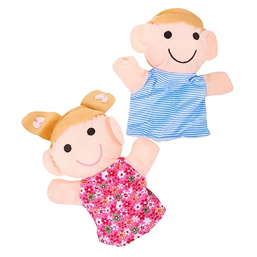 Supvox 2Stücke Handpuppen Für Erwachsene Pädagogische Stoffpuppen Für Geschichtenerzählen Für Familien Und Kindergartenaufführungen Tochter von Supvox