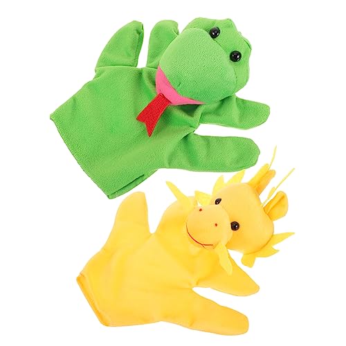 Supvox 2Stücke Handpuppen Für Interaktive Tierpuppen Zum Geschichtenerzählen Handpuppen Für Kreative Rollenspiele Und Zufällige Tierauswahl von Supvox