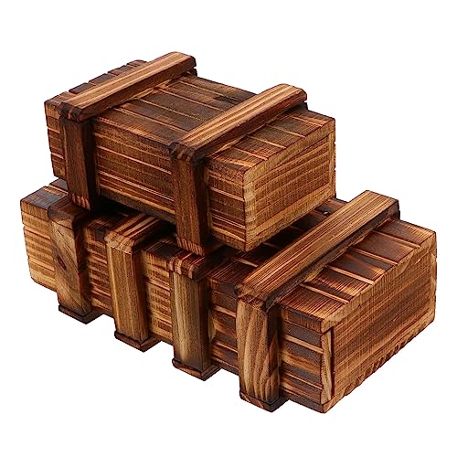 Supvox 2Stücke Holz Puzzleschachtel mit Geheimschublade Rätselbox für Geldgeschenke und Karten Sicheres Denkspielzeug für für Kreative Supvox 2Stücke Holz Puzzleschachtel mit Geheimschublade Rätselbox für Geldgeschenke und Karten Sicheres Denkspielzeug für für Kreative von Supvox