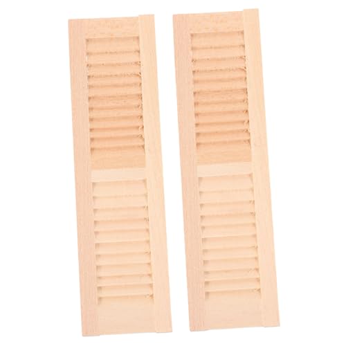 Supvox 2Stücke Holz Rollladenmöbel Für Puppenhaus Dekorative Fensterläden Aus Hochwertigem Holz Für Desktop Dekoration Und Landschaftsszenen Supvox 2Stücke Holz Rollladenmöbel Für Puppenhaus Dekorative Fensterläden Aus Hochwertigem Holz Für Desktop Dekoration Und Landschaftsszenen von Supvox