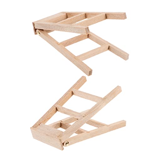 Supvox 2Stücke Holzleiter Zusammenklappbare Puppenleiter für Mini Häuser Mikro Landschaftsdekoration Exquisite Holzdeko für Kreatives Rollenspiel und Puppenmöbel Supvox 2Stücke Holzleiter Zusammenklappbare Puppenleiter für Mini Häuser Mikro Landschaftsdekoration Exquisite Holzdeko für Kreatives Rollenspiel und Puppenmöbel von Supvox