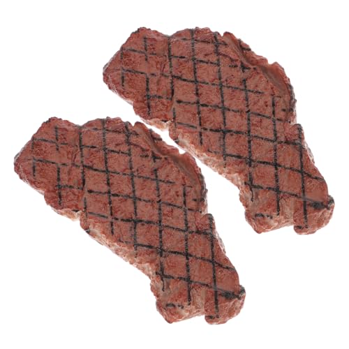 Supvox 2Stücke Künstliche Steakmodelle Realistische Simulation von Lebensmitteln Hochwertiges für Rollenspiele und Fotodekoration Umweltfreundliches Material Supvox 2Stücke Künstliche Steakmodelle Realistische Simulation von Lebensmitteln Hochwertiges für Rollenspiele und Fotodekoration Umweltfreundliches Material von Supvox