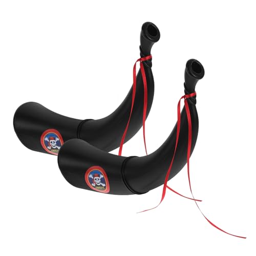 Supvox 2Stücke Piratenhorn Requisite für Halloween Piraten Cosplay Horn für Mottopartys Leichtes Kunststoffspielzeug mit Design für Unvergessliche Erlebnisse von Supvox