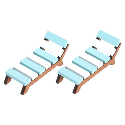 Supvox 2Stücke Puppenhaus Holzstuhl Dekorative Möbel Für Kreative Häuser Für Rollenspiele Für Bastel Fans Farbenfroh Und Sicher Aus Holz von Supvox