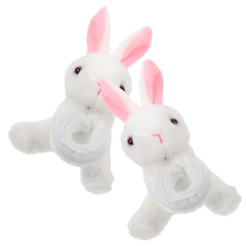 Supvox 2Stücke Tierplüsch Slap Armbänder Weiche Und Langlebige Slap Bänder Für Kindergeburtstagsfeiern Partygeschenke Schulveranstaltungen Mit Tiermotiven Hase von Supvox