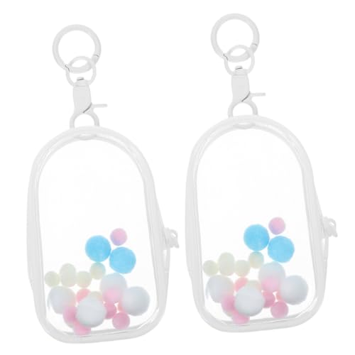 Supvox 2Stücke Transparente PVC Puppen Vitrine Taschen Mit Schlüsselanhänger Mini Aufbewahrungstaschen Für Actionfiguren Und Puppen Für Sammler Und Präsentation von Supvox