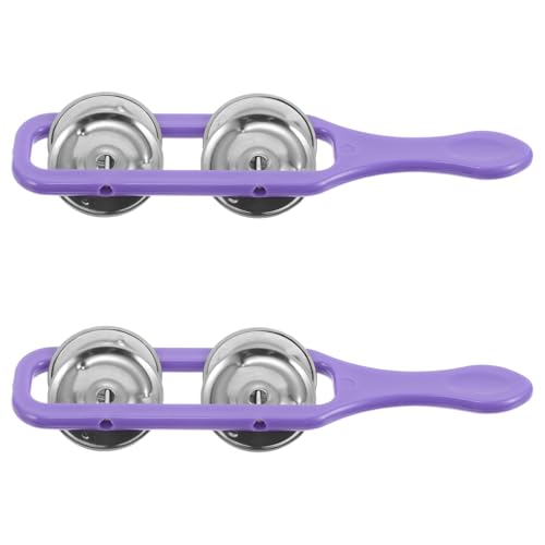Supvox 2er Set Handzimbeln: Musikinstrumente für Kinder - Percussion Spielzeuge für Vorschule und Musikbildung zu Hause - Lila Supvox 2er Set Handzimbeln: Musikinstrumente für Kinder - Percussion Spielzeuge für Vorschule und Musikbildung zu Hause - Lila von Supvox