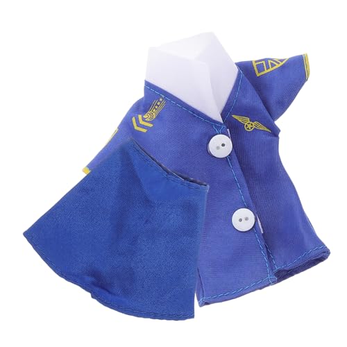 Supvox 2er Set Puppen Kostüme Flugbegleiter Kostüm Für Teenager Flugbegleiterin Kostüm Für Flugzeugkostüm Zubehör Für Flugbegleiter Puppenkostüm Für Stoff Blue von Supvox