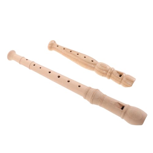Supvox 2stücke Holz Sopranblockflöte Flötenblockflöte Für Erwachsene Schüler Junge Mädchen Anfänger Deutsches Blasinstrument Mit Präziser Stimmung Für Musikunterricht Und Home von Supvox