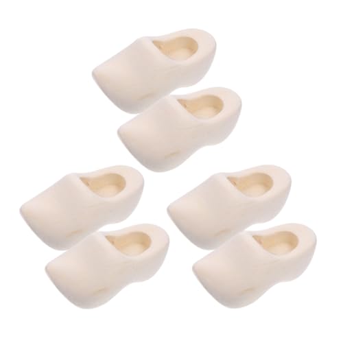 Supvox 3 Paare Miniatur Holzschuhe Unfertige Klompen Puppenhaus Dekoration DIY Bastelset Holzmodell Zubehör Langlebig Leicht Supvox 3 Paare Miniatur Holzschuhe Unfertige Klompen Puppenhaus Dekoration DIY Bastelset Holzmodell Zubehör Langlebig Leicht von Supvox